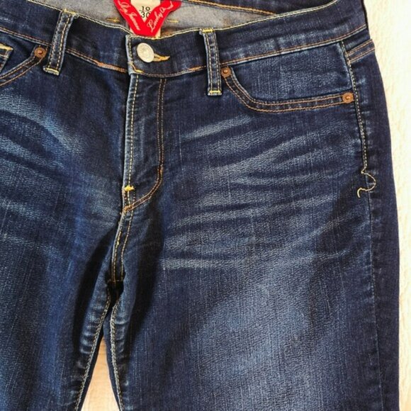 Lucky Brand Women's Skinny Jeans Size 10 30 Dark Blue Denim Lightweight Casual - Picture 4 of 14
